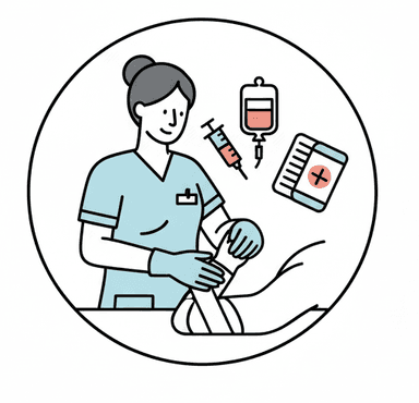 Icon für medizinisches Pflegemanagement